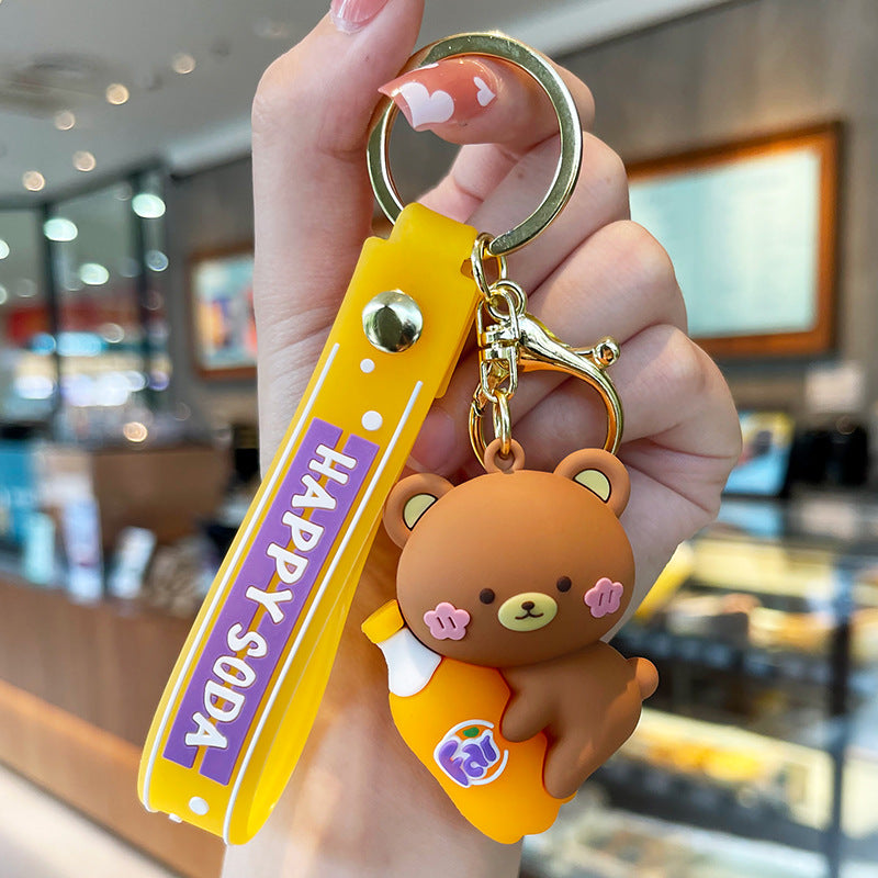 Wholesale Animal Bubble Water Creative Cartoon Plastic Keychains